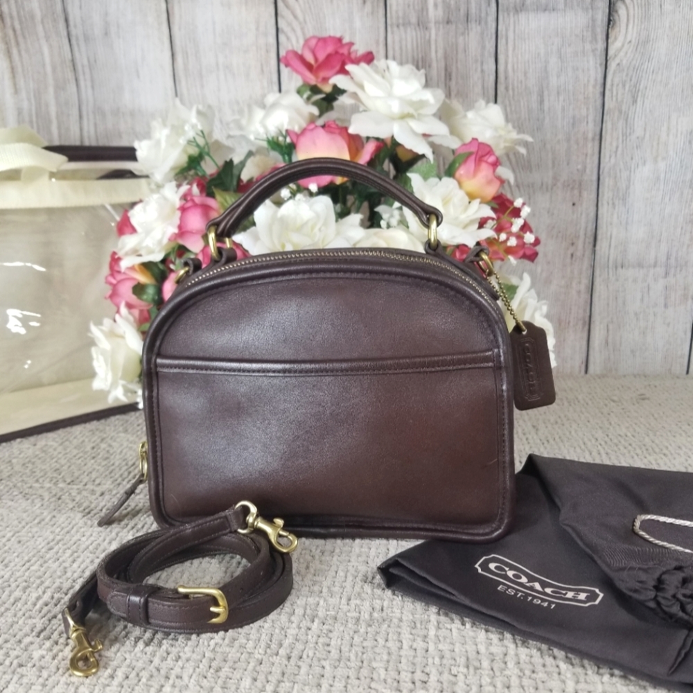 Mahogany Coach Lunchbox Bag # 9991 Vintage